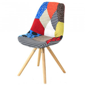 Scaun Healdton, lemn, multicolor, 84 x 49 x 55 cm
