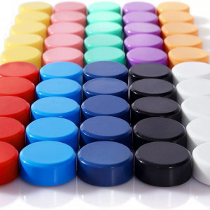Set 50 magneti pentru frigider ZDZBLX, multicolor, 20 mm