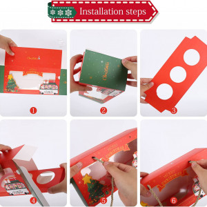 Set de 10 cutii pentru prajituri si 10 felicitari TSLBW, carton, multicolor, 26,5 x 13 x 9 cm