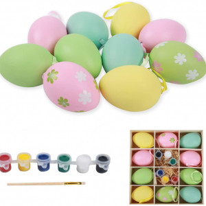 Set de 10 oua Ulikey, plastic, multicolor, 4 x 6,5 cm