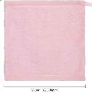 Set de 10 prosoape bebelusi MINIMOTO, textil, roz, 25 x 25 cm