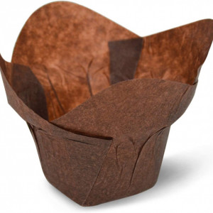 Set de 100 cupe pentru copt SimpleGood, hartie, maro, 8,9 x 6,9 x 5,1 cm