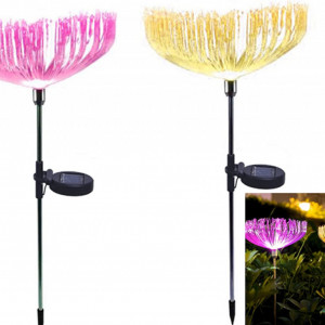 Set de 2 decoratiuni pentru gradina cu incarcare solara, LED, 600mA