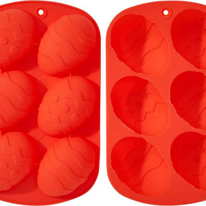 Set de 2 forme pentru prajituri de Paste Twiddlers, silicon, rosu, 13 x 21 cm