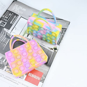 Set de 2 genti Popit PeaMirmy, silicon, multicolor, 9,9 x 10, 7 cm