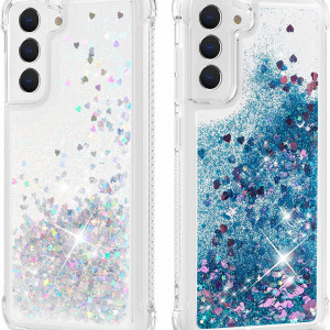 Set de 2 huse de protectie pentru Samsung Galaxy S21 FE Anshow, TPU, multicolor, 6,4 inchi