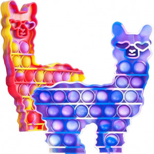 Set de 2 jucarii anti-stres Kidsjoy, silicon, multicolor, 16 x 14 cm