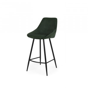 Set de 2 scaune de bar Lex, metal/plastic, verde, 108 x 47 x 52 cm