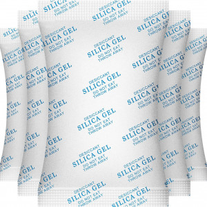 Set de 20 pliculete desicant cu silicagel O2frepak, alb, 50 g