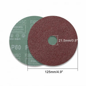 Set de 25 foi abrazive SPEEDWOX, oxid de aluminiu, 60 granulatie, rosu, 12,5 cm