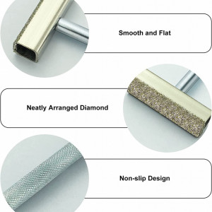 Set de 3 bucati de slefuire dresser roata si o pereche de manusi Cishow, diamant, argintiu, 9.7 x 4.6 cm
