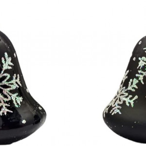 Set de 40 globuri Lauscha, sticla, argintiu, 26 cm / 5 cm / 6 cm / 7 cm