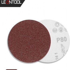 Set de 50 discuri abrazive Leontool, oxid de aluminiu, 50 granulatie, rosu, 10,1 cm