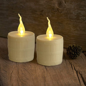 Set de 6 lumanari cu baterii HuiJuKeJi, LED, plastic, galben, 10 x 6 cm