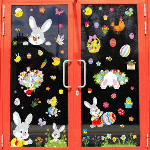 Set de 9 coli de stickere pentru Paste Jingyukj, PVC, multicolor