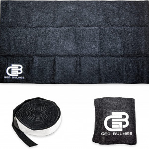 Set de covoras pentru gratar cu garnitura pentru afumatoare GEO BULNES GB, negru, 150 x 90 cm / 2,5 x 2 cm