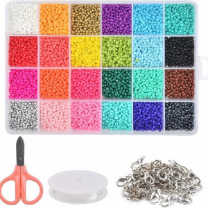 Set de creatie bijuterii FOCCTS, 14400 piese, multicolor, acrilic/metal, 19 x 13 cm