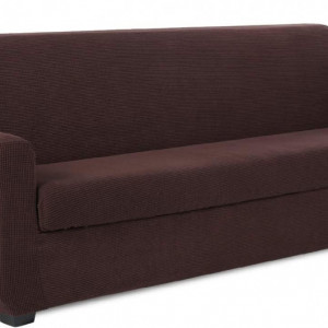 Set de huse de protectie si o husa perna canapeaTianshu, poliester/elastan, maro ciocolatiu, 229 -295 cm
