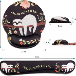 Set de mouse pad si tastatura palm AOKSUNOVA poliuretan/cauciuc, multicolor, 23 x 25 cm / 44 cm