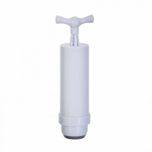 Set de pompa cu 4 pungi de vidat pentru alimente COOK CONCEPT, plastic, alb/albastru/transparent, 34 x 30 x 0,3 cm
