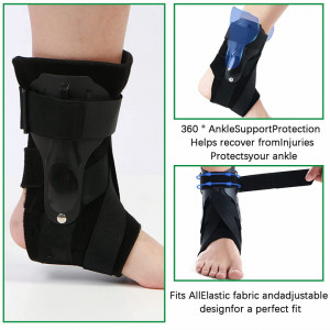 Set de suport pentru glezna si suport pentru incheietura mainii KIJUH, negru, nailon, S