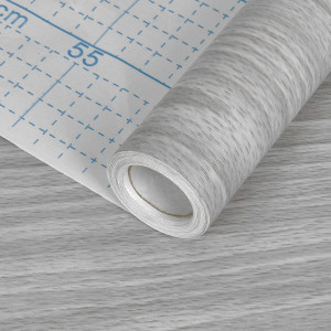 Tapet autoadeziv Sunm, PVC, gri, 45 x 300 cm