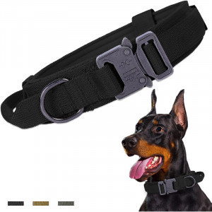 Zgarda pentru caine Amai Keto, nailon/metal, negru, marimea L