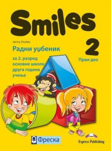 Smiles 2, radni udžbenik za engleski jezik za 2. razred osnovne škole iz 2 dela sa CD, DVD, ieBook