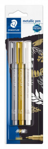 Flomasteri Metallic pen, 3 flomastera