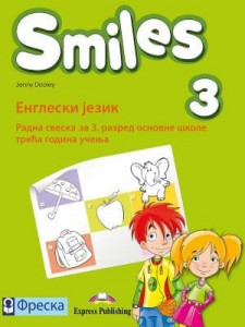 Smiles 3, radni radna sveska za engleski jezik za 3. razred osnovne škole iz 3 dela sa CD, DVD, ieBook