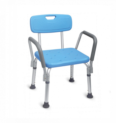 ORTOPEDIX FS7985LA- Scaun pentru baie cu spatar si manere, dreptunghiular
