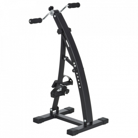 HOMCOM A90-158BK- Bicicleta de fitness din otel cu ecran LED, inaltime si rezistenta reglabile