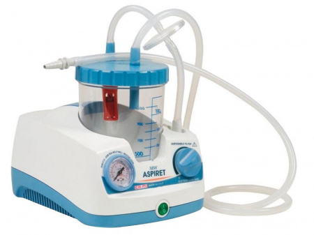 QMED 075-RE310001- Aspirator 15L/Min,utilizare continua, aspiratie Max. 0.75 Bar. NEW ASPIRET