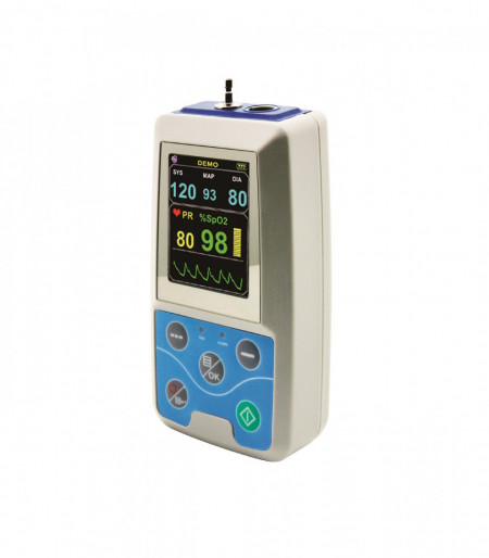 CONTEC PM50 - monitor pacient, dispozitiv medical ce masoara si monitorizeaza tensiunea arteriala si nivel SpO2