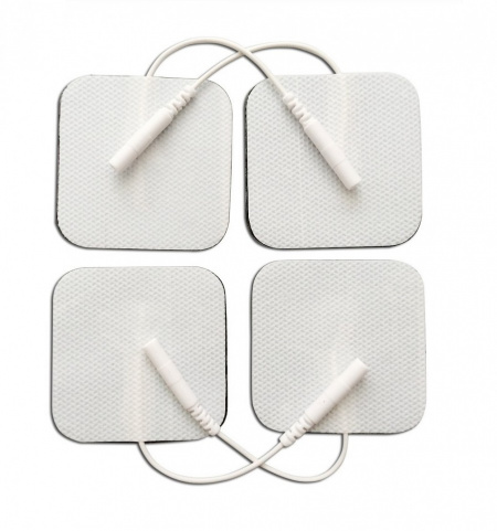 EB5050 - pad-uri cu gel autoadezive, cu fir, pt aparate TENS/EMS, 5x5cm