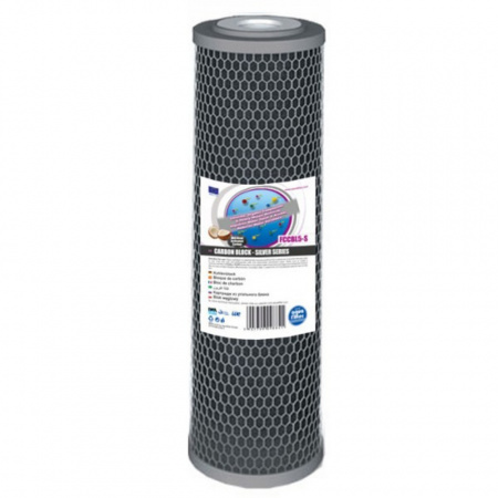 AQUAFILTER FCCBL-S- Cartus filtrant mix Carbune Activ Silver 10"