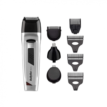 BabyLiss 7056NU- Aparat de tuns/ras/frezat 8in1, reincarcabil, capete lavabile, reglabil 0.5-15mm
