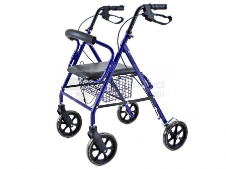 QMED 183-KY9146L- Cadru de umblat ultrausor si rabatabil din aluminiu cu scaun si frane