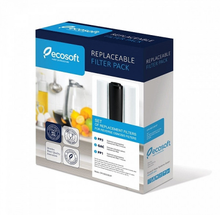 ECOSOFT- Set filtre de schimb standard Ecosoft 1-2-3 pentru sisteme de filtrare