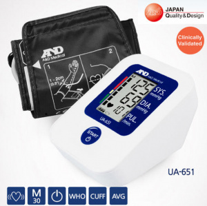 AND UA-651 - tensiometru digital de brat, automat, memorie, alimentator 220v inclus