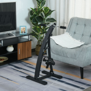 HOMCOM A90-158BK- Bicicleta de fitness din otel cu ecran LED, inaltime si rezistenta reglabile