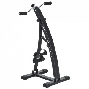 HOMCOM A90-158BK- Bicicleta de fitness din otel cu ecran LED, inaltime si rezistenta reglabile