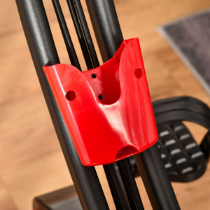 HOMCOM A90-196RD- Bicicleta pliabila 2 in 1 rezistenta, 8 nivele, elastice pentru brate