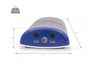 QMED 1179-RC3-BLUE - Electroestimulator profesional TENS / EMS, 2 canale, 22 programe