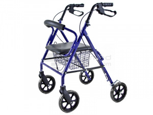 QMED 183-KY9146L- Cadru de umblat ultrausor si rabatabil din aluminiu cu scaun si frane