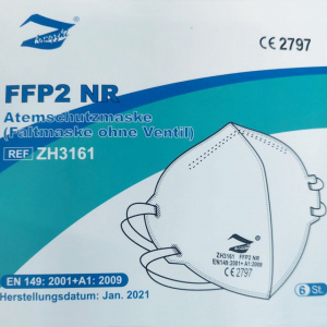 ZH3161 FFFP2 - Masti protective FFFP2, set de 6buc, cu 4 straturi, certificare CE