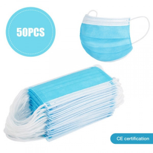 DR ALBERT 3PLY - Masti protective 3ply, set de 50buc, cu 3 straturi, tip II, certificare CE