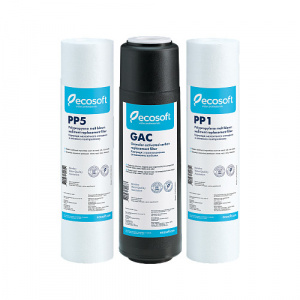 ECOSOFT- Set filtre de schimb standard Ecosoft 1-2-3 pentru sisteme de filtrare