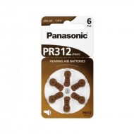 PANASONIC PR312 - baterii ZincAir 1.4V, 6buc