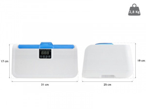 QMED 927-CE-7200A- Aparat de curatare cu ultrasunete incalzit 2.5 L